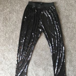 Kardashian Kollection Harem sequins pants